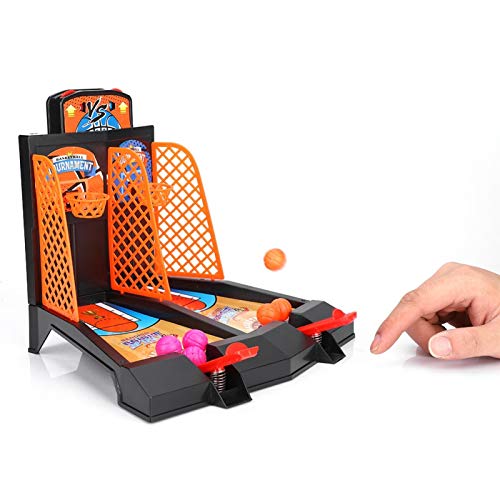 Drfeify Finger-Basketball-Spiel, Intelligenzspielzeug Tischspiel Desktop-Basketballspielzeug-Set-Geschenk Playing Accessories für Erwachsenen Kinder Familienspa?