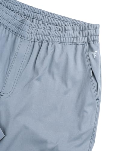 Image of TECHNOSPORT Men's Solid Straight Fit Cargo Pants TS Flexi 6 Pocket Polyester Quick Dry Elasticated Drawstring for Gym Travel Running Workout