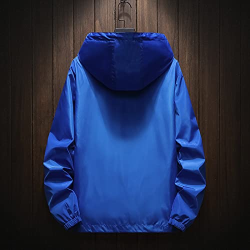 Men's Wind Breaker Jackets Rain Jacket Windbreaker Lightweight Shell Raincoat With Hood For Golf, M-7XL3