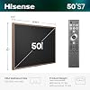 Hisense 50 Hi-QLED S7 CanvasTV Series 4K UHD Google Smart Art TV (50S7SG, 2026 New) - Art Mode, Anti-Glare Panel, Dolby Vision HDR, Hi-Matte Display, Frame & UltraSlim Wall Mount Included
