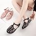 Imagen de Sandalias de Verano para Mujer Sandalias de gelatina para Mujer de plástico Transparente Zapatos de Verano Color sólido Zapatos de plástico y Cristal para la Playa al Aire Libre