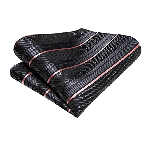 Corbata de seda con rayas para boda y negocios miniatura 4