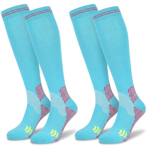 Image of Compression Socks (2 /3 Pair) for Men and Women 20-30 mmHg Regular and Plus Size Compression Scoks:Size S-7XL