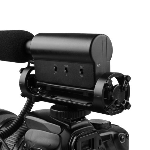 FOTGA DV stéréo Microphone Mic 3.5mm pour Appareil Photo Reflex Nikon Canon