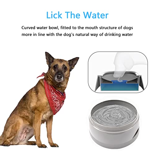 Wassernapf für Hunde 750ml Anti-Schwapp Fressnapf Hund Unterwegs Plastik Abnehmbar Tragbar Wasserschüssel Kein Verschütten Auslaufsicher Hundenapf Reise Trinknapf - Image 6
