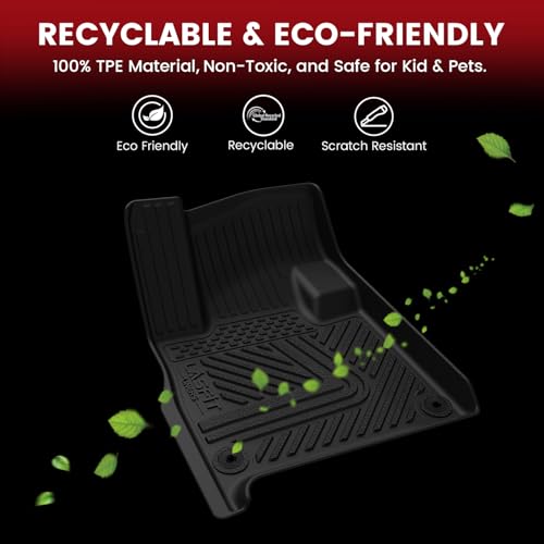 Image of LASFIT Floor Mats for Rivian R1S 2022-2024, with Cargo & Backrest Mats