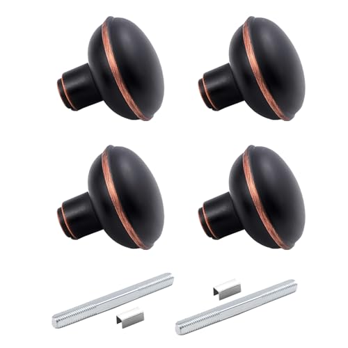 newliplace Vintage Style Door Knob Set with Spindle, Antique Door Knobs Replacement Set for Interior Doors, Oil Rubbed Bronze