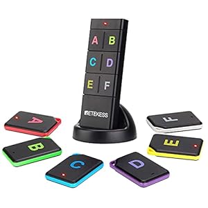 Retekess TH104 Key Finder, Wireless Item Tracker, Wallet Tracker 2 Type Sticker Long Range 40m Loud 85dB Key Locator…