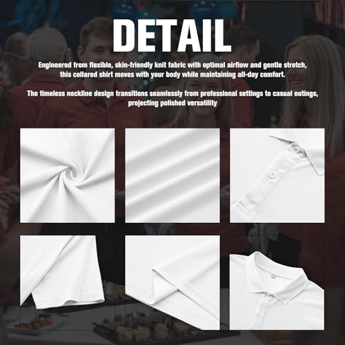 Custom Polo Shirts for Men Women Design Your Own Text Logo Image Personalized Embroidered Print Golf Work Shirts miniatura 6