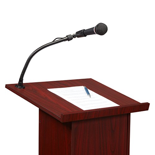 Oklahoma Sound 111Pls-My Power Plus Floor Sound Lectern, 22" Width X 46" Height X 17" Depth, Mahogany #TOP6