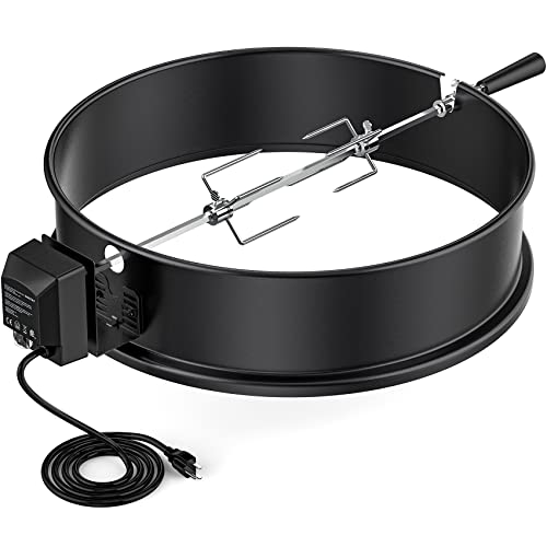 onlyfire Universal High-Temp Resistance Black Coated Steel Charcoal Kettle Rotisserie Ring Kit for Weber 2290 and Other Models by onlyfire - Used condition - US$85.82