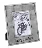 Harley-Davidson Metal Picture Frame, Photo Frame Holds 4 x 6 or 5 x 7 Photo