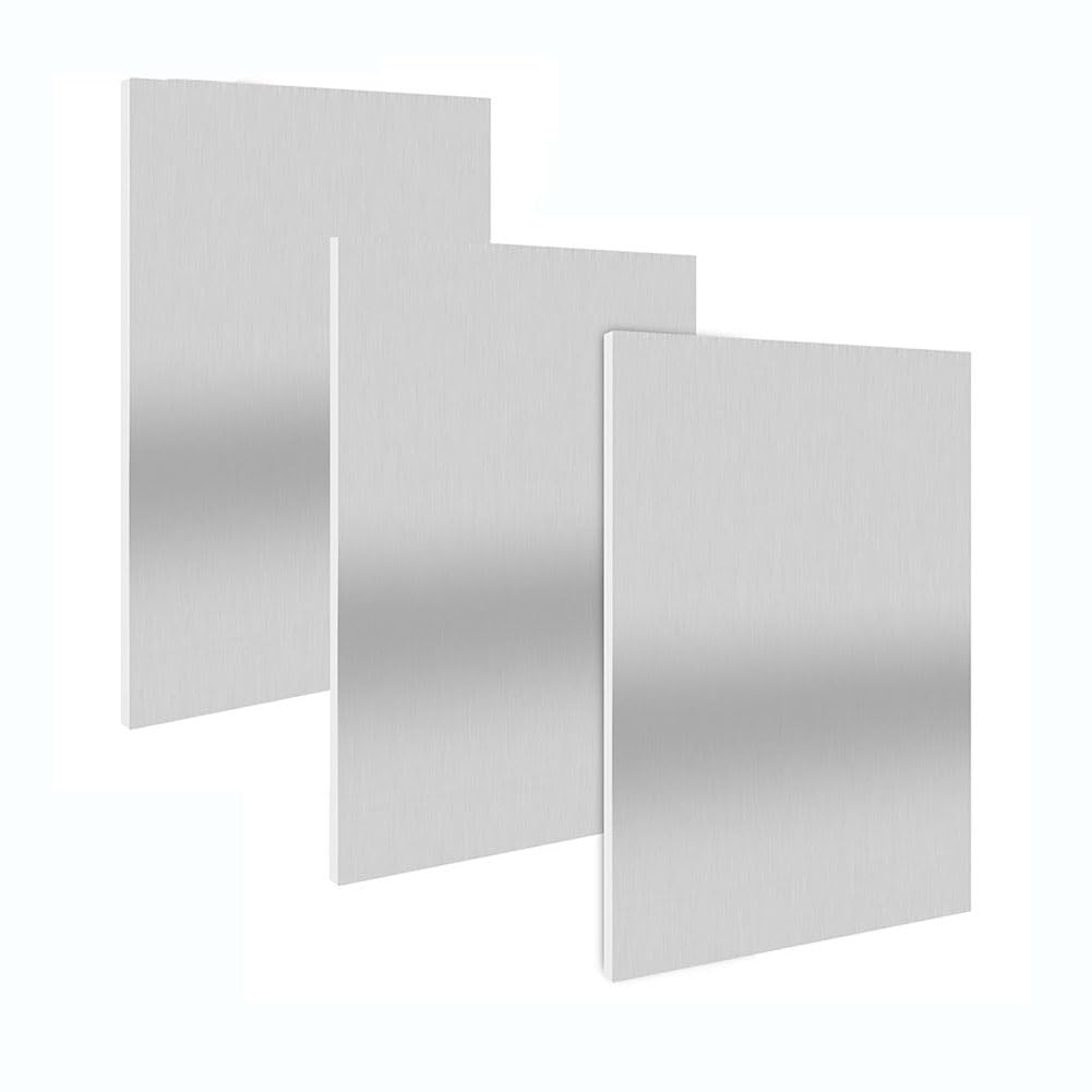 Tôle de Nickel Pur Pour Damas - Feuilles de Nickel, Fabrication de Couteaux, Fabrication de Bijoux, Damas, 0,3 X 100 X 200 Mm, 3 Pièces