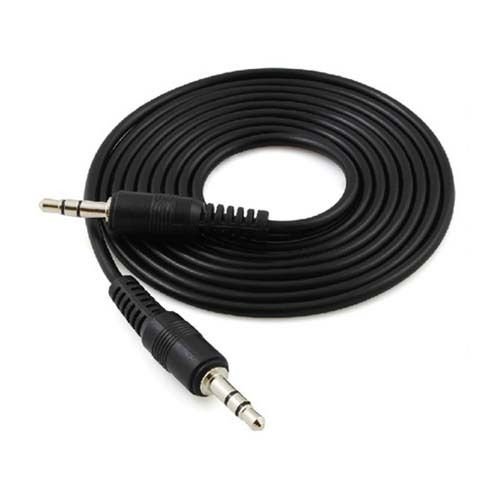 Cable auxiliar estéreo Jack 3.5mm negro miniatura 2