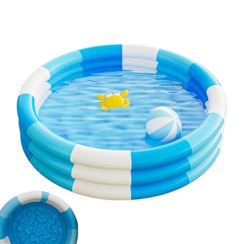 Piscina Inflable para niños: Almohadilla de Agua de PVC de 145x25 cm, Material Engrosado, Alfombra de natación para bebés con diseño Duradero | Diversión al Aire Libre para Patio Trasero, Patio,