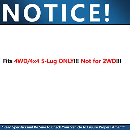 Image of Detroit Axle - 4WD Front 6pc Shock Absorbers Kit for 1997-2003 Ford F-150, 4 Front and Rear Shock Absorbers 2 Sway Bars 1997 1998 1999 2000 2001 2002 2003 Replacement