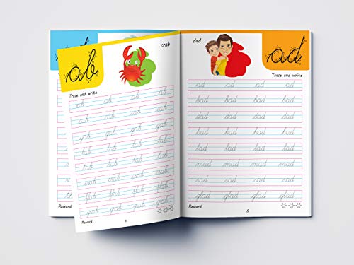 Cursive Handwriting: Small Letters, Capital Letters, Joining Letters and Word Family: Level 1 Practice Workbooks For Children (Set of 4 Books) - Image 15