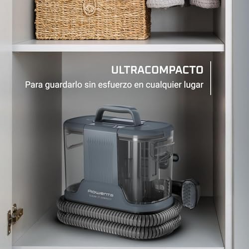 Miniatura 6 de Rowenta Clean It Compact, Aspiradora tapicerías 400W, 3 Acc, Hasta 11,5 Kpa | Limpieza rápida de derrames y manchas, Potente succión, Portátil, Compacto, Ideal para suciedad de mascotas, IN3011