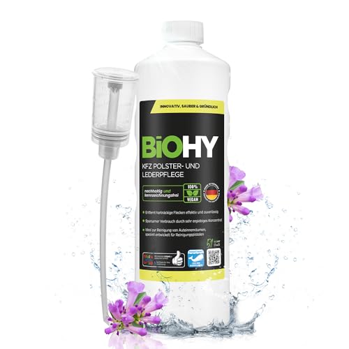 Nettoyant cuir et habitacle auto BiOHY 1l pour retrouver une voiture propre en famille