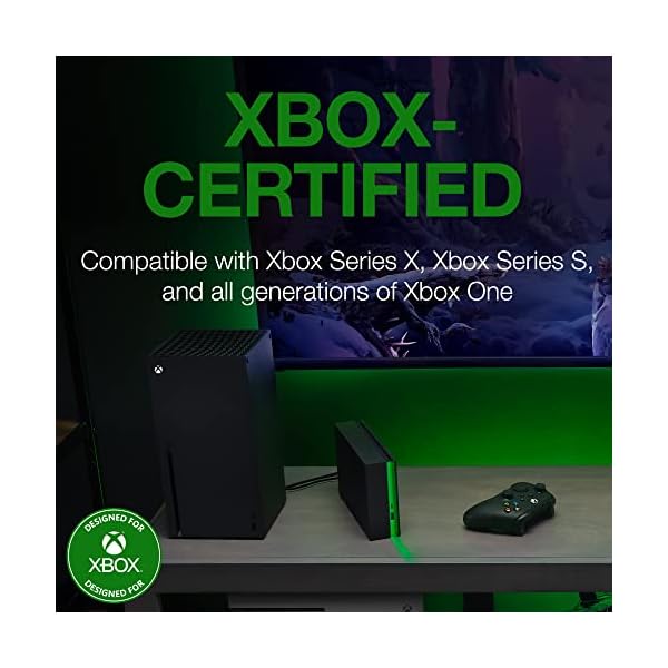 Seagate Game Drive Hub, 8TB, External Hard Drive Desktop, USB 3.2 Gen 1, Dual USB-C and USB-A ports, Xbox Certified, with RGB LED lighting, 3 year Rescue Services (STKW8000400) - Image 4