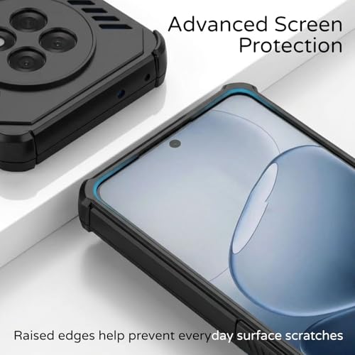 Image of ShieldTech Back Cover Case for Oppo F31 Pro Plus 5G | 360 Protection Mobile Phone Case Mag-Safe | Camera Protection | Oppo F31 Pro Plus Back Cover | Oppo F 31 Pro Plus 5+G - Black TPU+PC