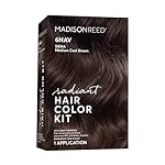 Madison Reed Radiant Hair Color Kit | 6NAV Medium Cool Brown (Siena Brown) for 100% Gray Hair Coverage | Dimensional Salon-Quality Permanent Hair Dye | PPD-Free & Ammonia-Free | 1 Pack