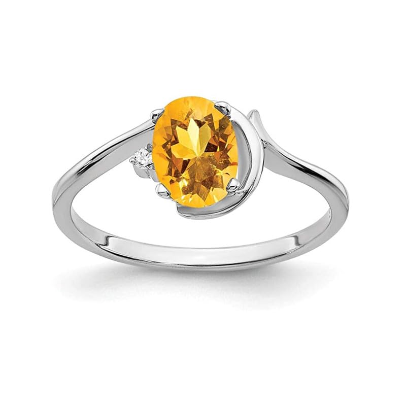 Bague citrine jaune ovale en argent 925, l'éclat solaire à votre doigt