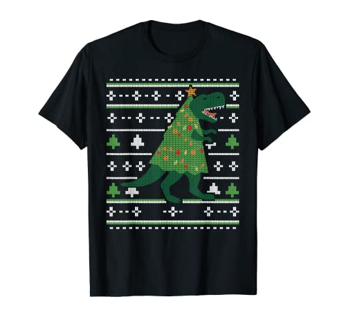 Dinosaurio TRex Pijamas - Feas luces de Navidad - Tree Rex Camiseta