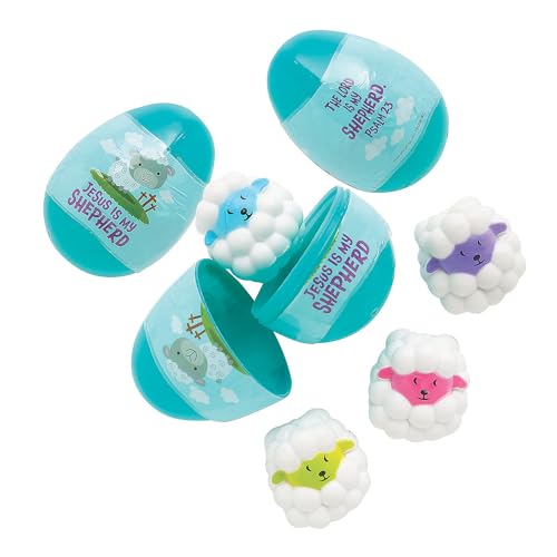 Fun Express Psalm 23 Prize-Filled Plastic Easter Eggs 3" -