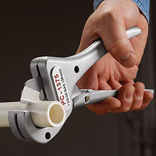 RIDGID 23493 Model PC-1375 ML Single Stroke Plastic Pipe and Tubing Cutter, 1/8-inch to 1-3/8-inch Pipe Cutter, Chrome 5 RIDGID 23493 Model PC-1375 ML Single Stroke Plastic Pipe and Tubing Cutter, 1/8-inch to 1-3/8-inch Pipe Cutter, Chrome - Image 5