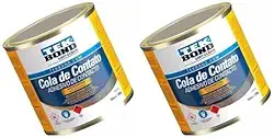 Kit 2 Cola de Contato, Adesivo Profissional para Sapateiro e Marceneiro, 400g - 200 em cada Lata
