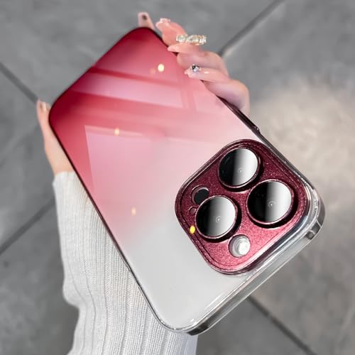 Coque de téléphone de luxe PC pour iPhone 12 Pro ENILSA rouge translucide haut de gamme