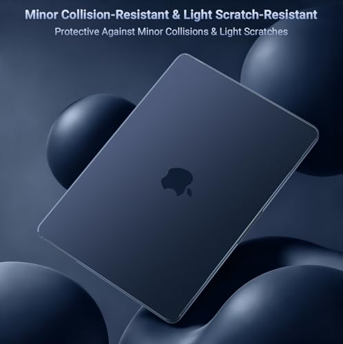 Image of MOSISO Compatible with MacBook Air 13 inch Case M5 2026 M4 2025 M3 M2 2024-2022 A3449 A3240 A3113 A2681,Hard Shell&Keyboard Cover&Screen Film&Pouch for MacBook Air 13.6 inch Case, Midnight