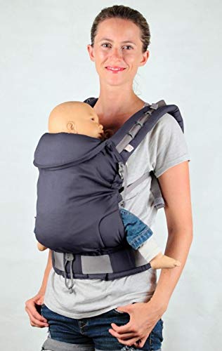 Mochila portabebés P4 Standard Ling Ling d'amour Prune