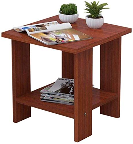 HJYBFA Mesita de Noche estantes de Almacenamiento - Pequeña y Resistente Mesa Auxiliar, Mesa de Centro para Dormitorio, Unidad Auxiliar compacta
