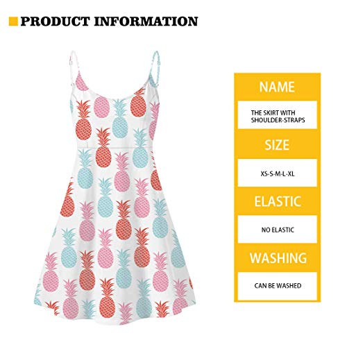 Image of Biyejit Women Casual Loose Dress Strap Long Summer Beach Swing Dress
