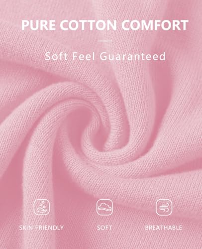 Image of QUALFORT Women's 100% Cotton Lightweight Cardigans Long Sleeve Knitted Button Down Sweater