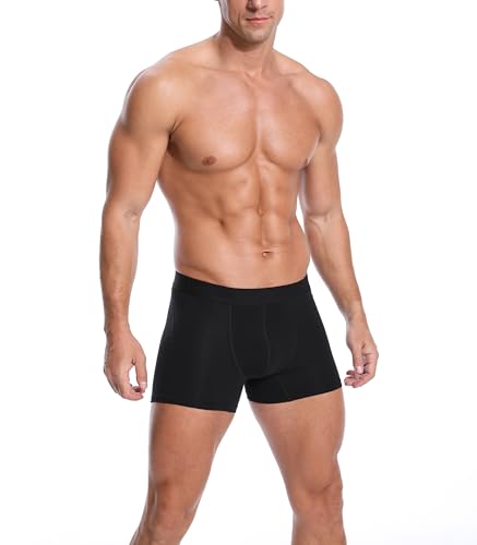 Comfneat Men's 6-Pack Trunks Cotton Spandex Underwear3
