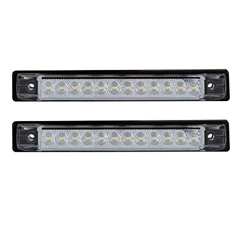 Tira LED para RV 6" x 1" Blanco, 12 LEDs, Paquete x2 miniatura 1