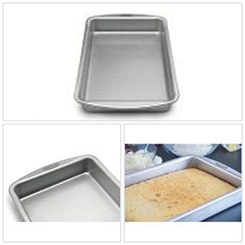 Unik Always Cake Pan Kitchen Accessory 9 x 13 inches Durable Aluminum Transitional Rectangle