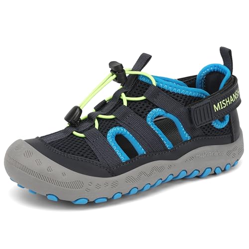 Mishansha Kinder Sandalen Jungen Tiefes Schwarz Blau Gr.31
