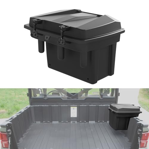 LitMiRaCle Removable Cargo Storage Box for Can-Am Defender HD5/ HD8/ HD10/ Max HD8/ Max HD10 2016-2024 / Commander 2021-2024, Rear Bed Trunk Storage Bin for Can am Defender Commander, 1PCS