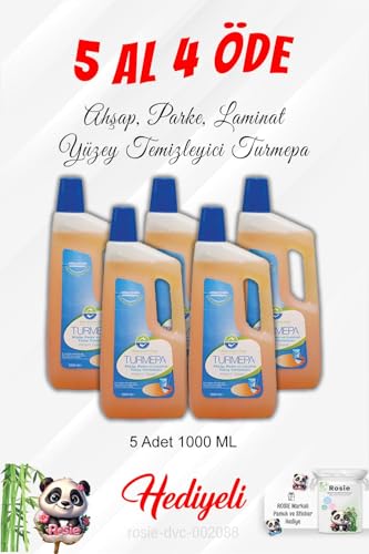 Ahşap 1000 ML Pamuk 5 4 Parke, Laminat Temizleyici Al Öde ve Rosie