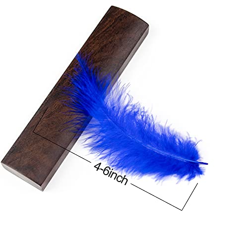 200Pcs 4-6 Inches Fluffy Turkey Marabou Feathers For Crafts Dreamcatcher Fringe Trim Colored Feathers Accessories Pack #TOP1