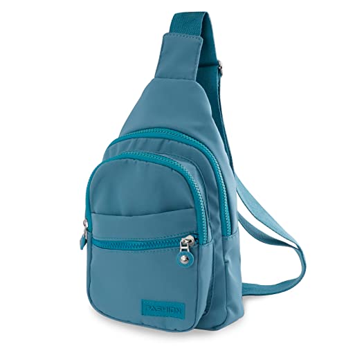 MOAMUN Small Sling Bag Women Men, Waterproof Nylon Anti Theft Cross body Bag Women