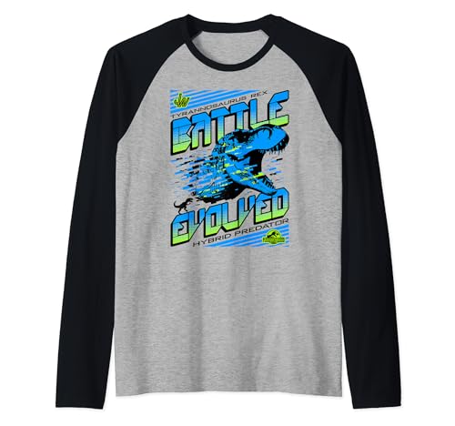 T-Rex Hybrid t-shirt baseball Jurassic World idéal pour vos sorties ciné et casual