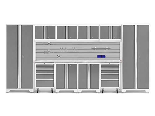 NewAge Products Inc. Bold Series White 12 Piece Set, Garage Cabinets, 56966