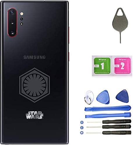 Galaxy Note 10+ Back Cover Glass Housing Door Replacement with Tape Parts for Samsung Galaxy Note10+ Plus Note 10+ SM-N9750/DS +Tool + Eject Pin (Star Wars)