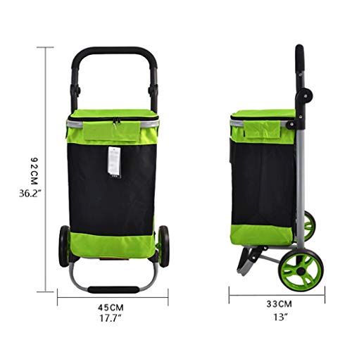 gbgymjm Einkaufstrolley Großes Fassungsvermögen Faltbare Einkaufstrolley-Tasche auf Rädern Karren Trolley-Tasche… – Bild 8