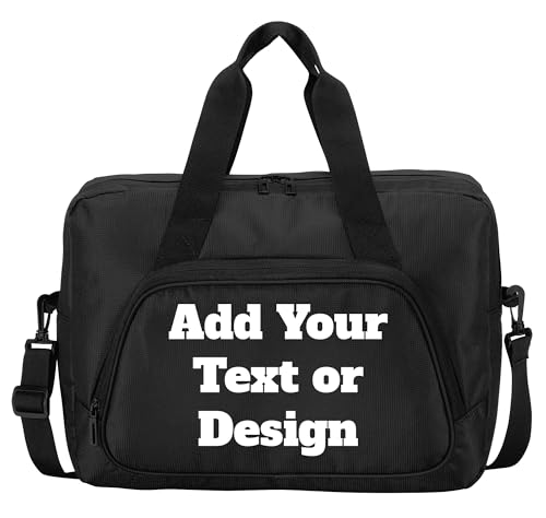 Personalized Laptop Messenger Bag - Versatile Black Laptop Briefcase - Ideal Laptop Accessories for Women, Men, Kids, College Students, Teachers, and Nurses - Small Laptop Bag